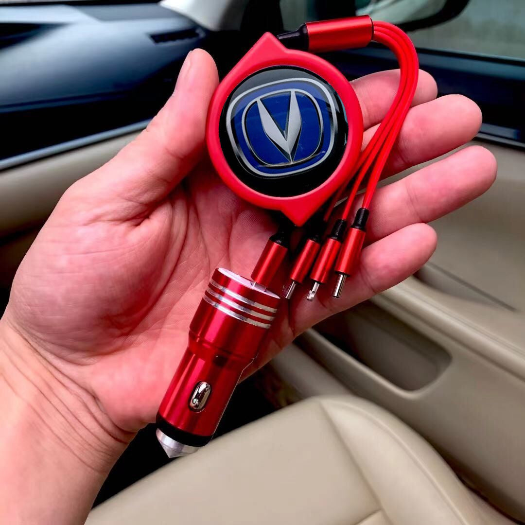 3 u 1 uvlačivi podatkovni kabel za automobil + besplatni punjač za automobil-HR