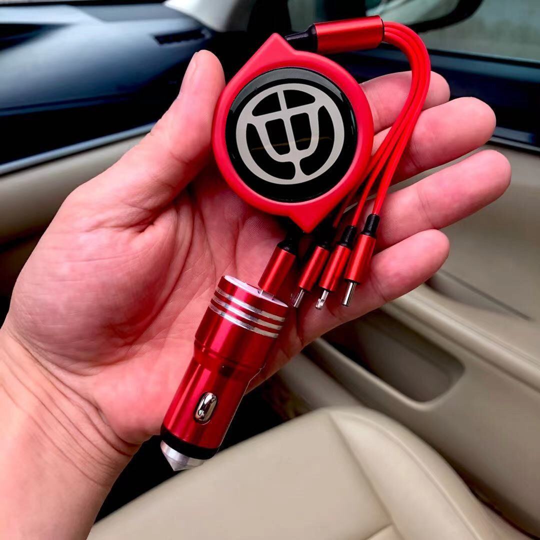 3 u 1 uvlačivi podatkovni kabel za automobil + besplatni punjač za automobil-HR