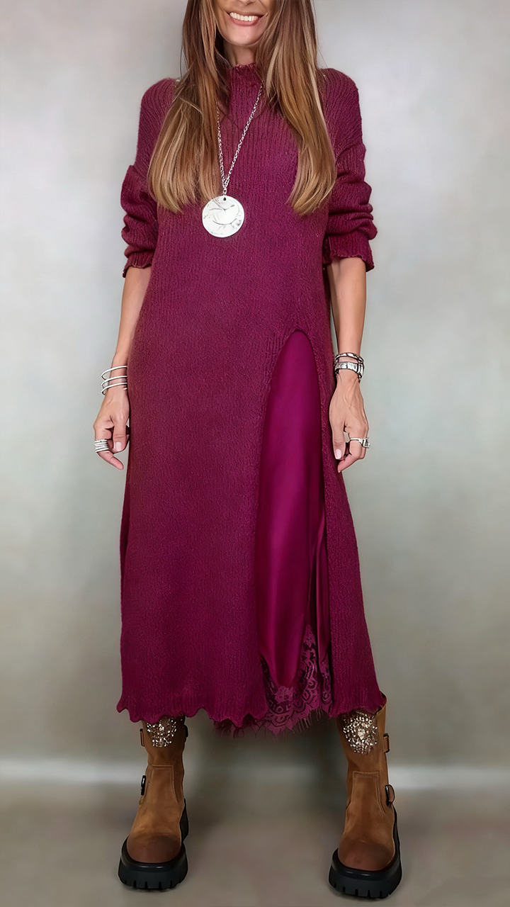 Vestido interior de mujer con tirantes + traje casual tipo bata-ES