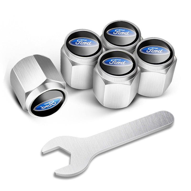 🔥Tapones de válvulas para neumáticos de coche (5 uds + 1 llave)-ES