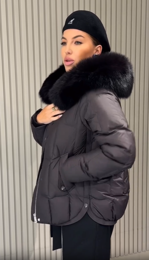 Chaqueta casual de felpa desmontable de invierno de moda para mujer para 2025-ES
