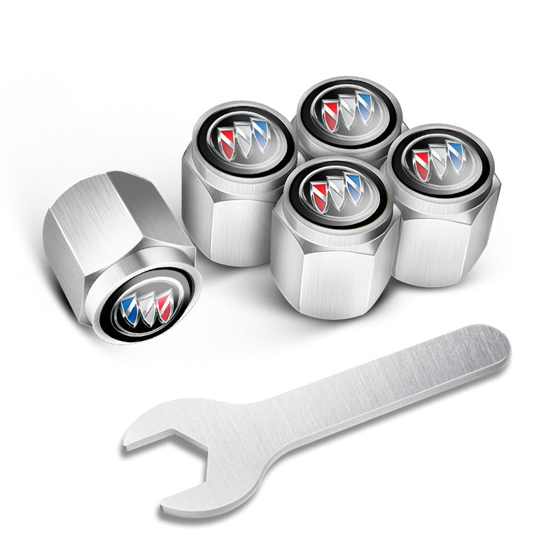 🔥Tapones de válvulas para neumáticos de coche (5 uds + 1 llave)-ES