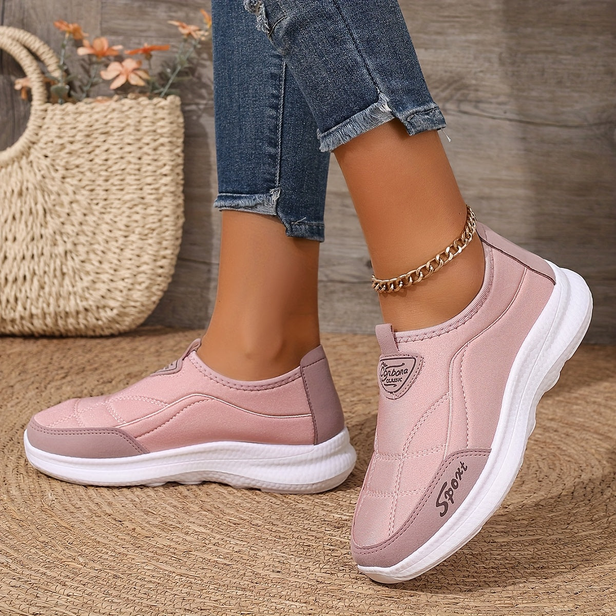🔥Última promoción - 50% de descuento - zapatillas de mujer ligeras, transpirables y suaves-ES