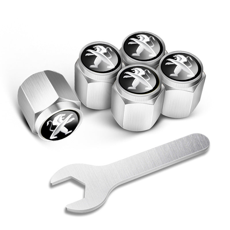 🔥Tapones de válvulas para neumáticos de coche (5 uds + 1 llave)-ES