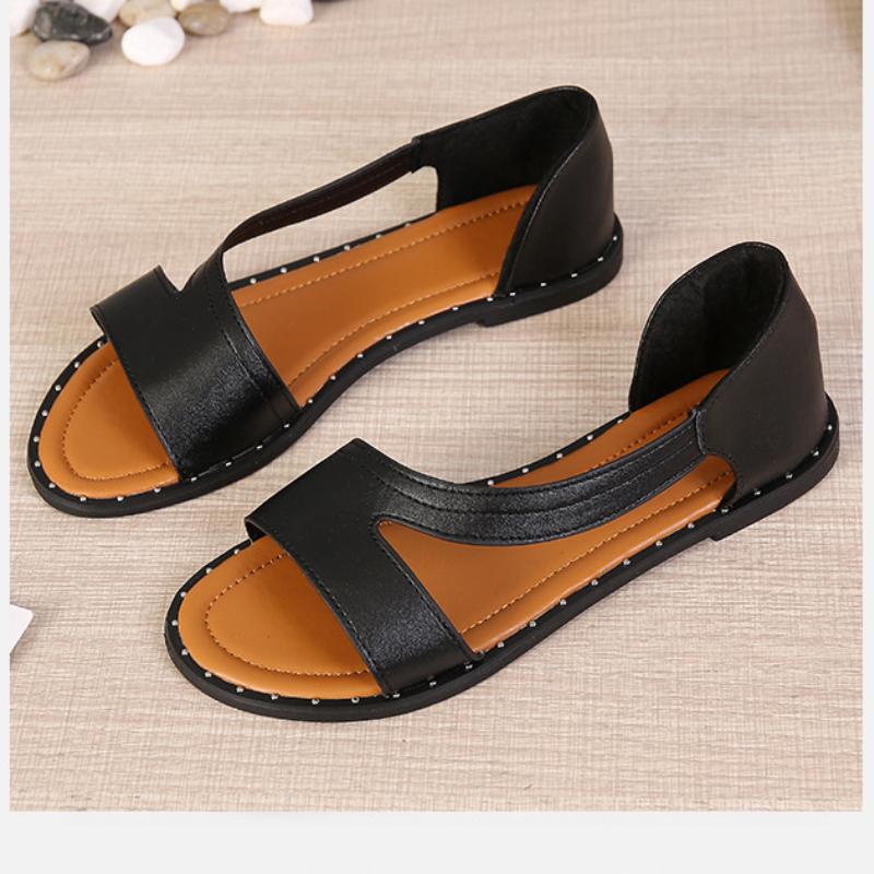 👡 Fishmouth plokščios basutės su smeigėmis✨-LT