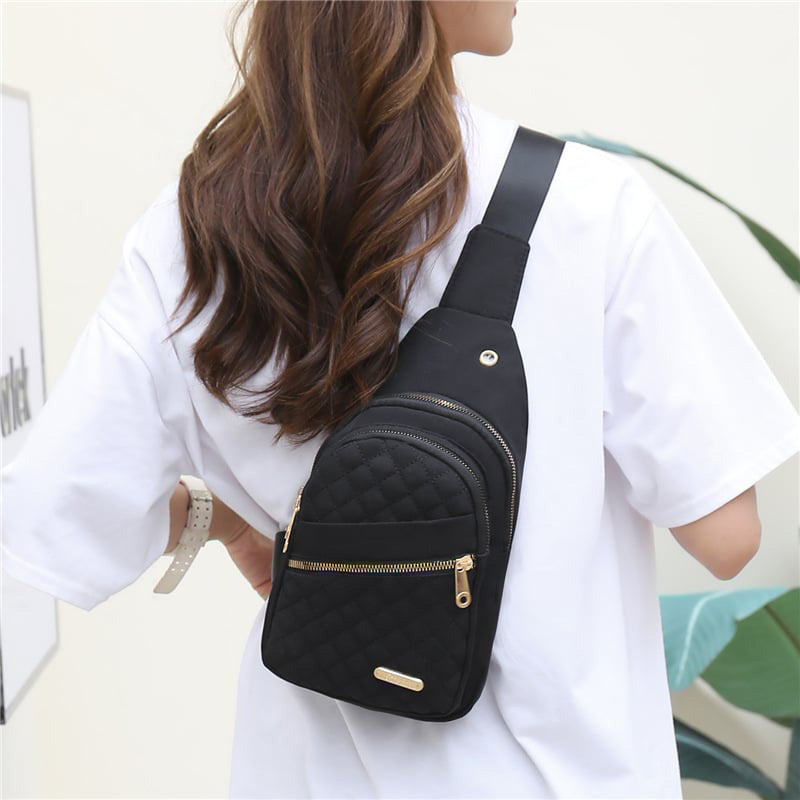 đ„Bolso de pecho con cremallera y mĂșltiples bolsillos-ES