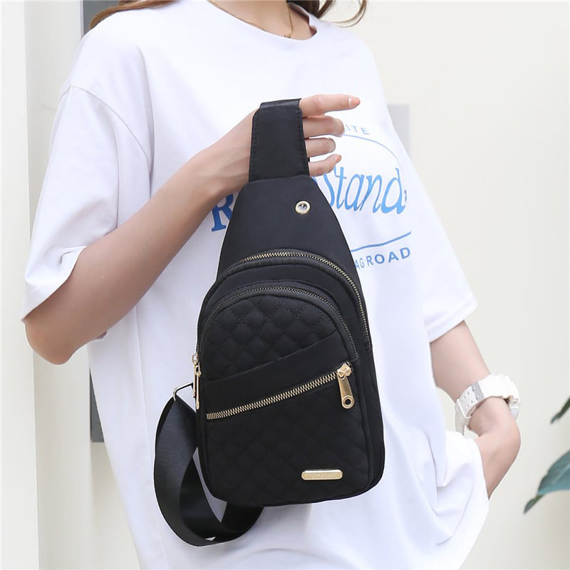 đ„Bolso de pecho con cremallera y mĂșltiples bolsillos-ES