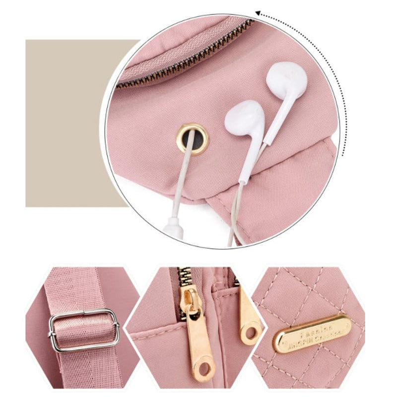 đ„Bolso de pecho con cremallera y mĂșltiples bolsillos-ES