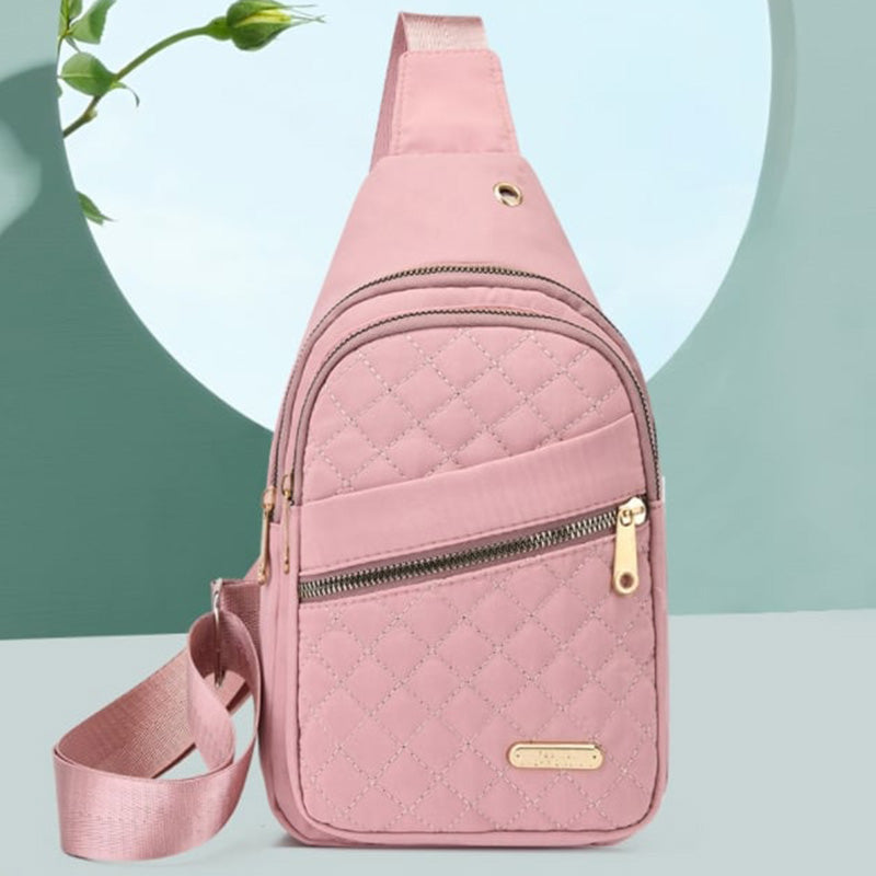 đ„Bolso de pecho con cremallera y mĂșltiples bolsillos-ES