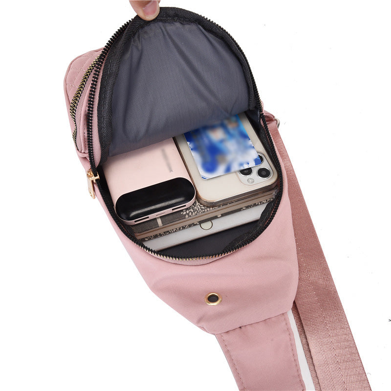 đ„Bolso de pecho con cremallera y mĂșltiples bolsillos-ES