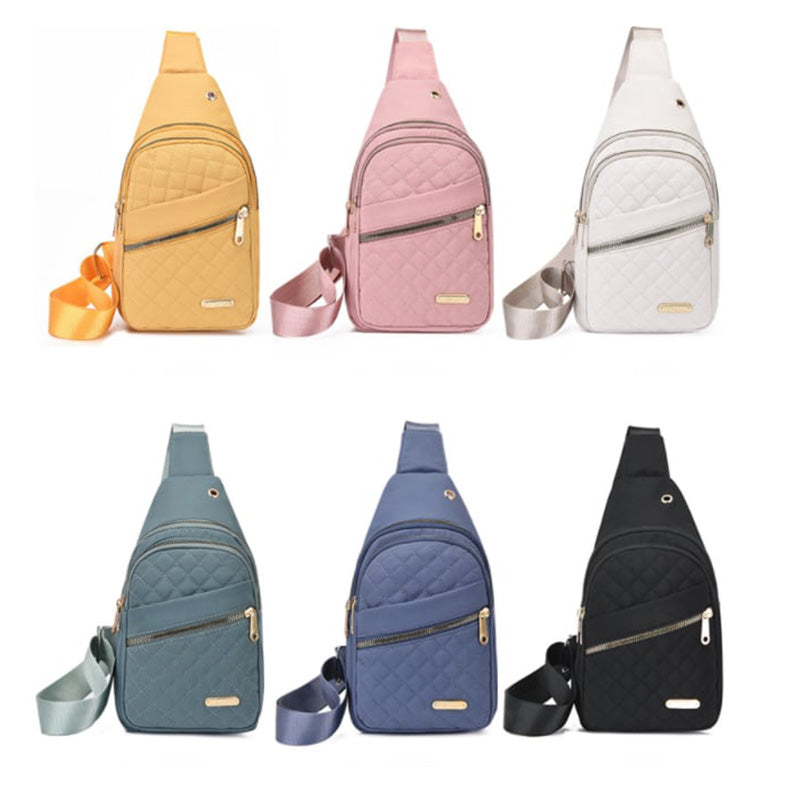 đ„Bolso de pecho con cremallera y mĂșltiples bolsillos-ES