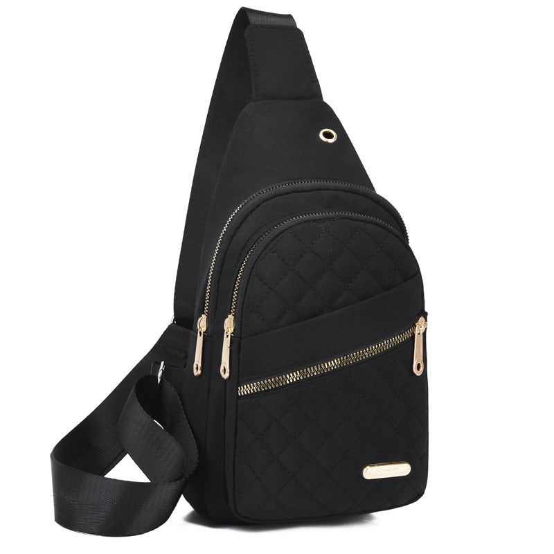 đ„Bolso de pecho con cremallera y mĂșltiples bolsillos-ES