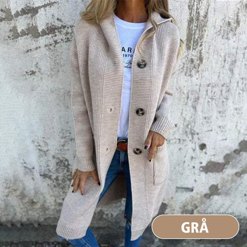 Cárdigan con capucha y botones para mujer-ES