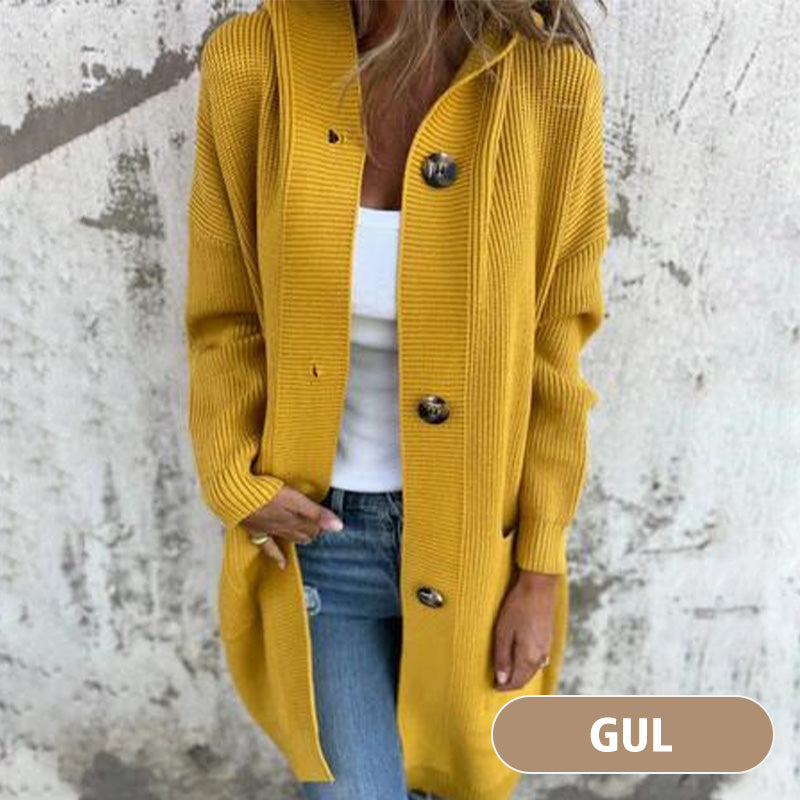 Cárdigan con capucha y botones para mujer-ES