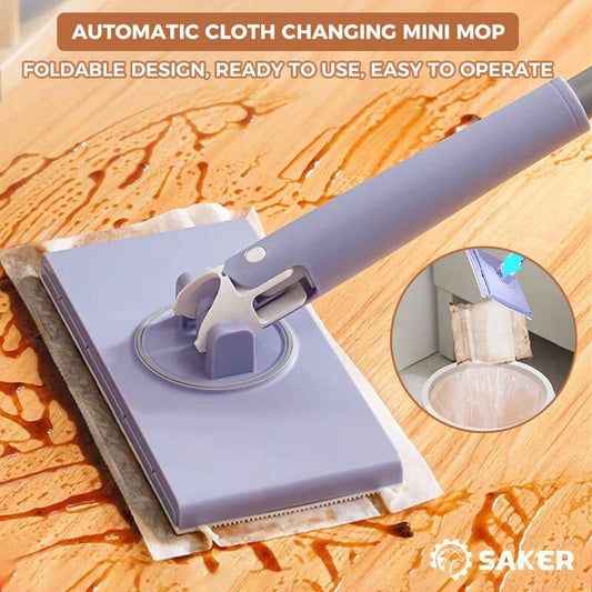 ✨Mini mop cu schimbare automată a mopului-ES