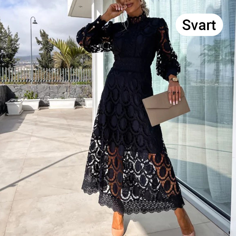 🛍️Elegante vestido de encaje para mujer con mangas largas-ES