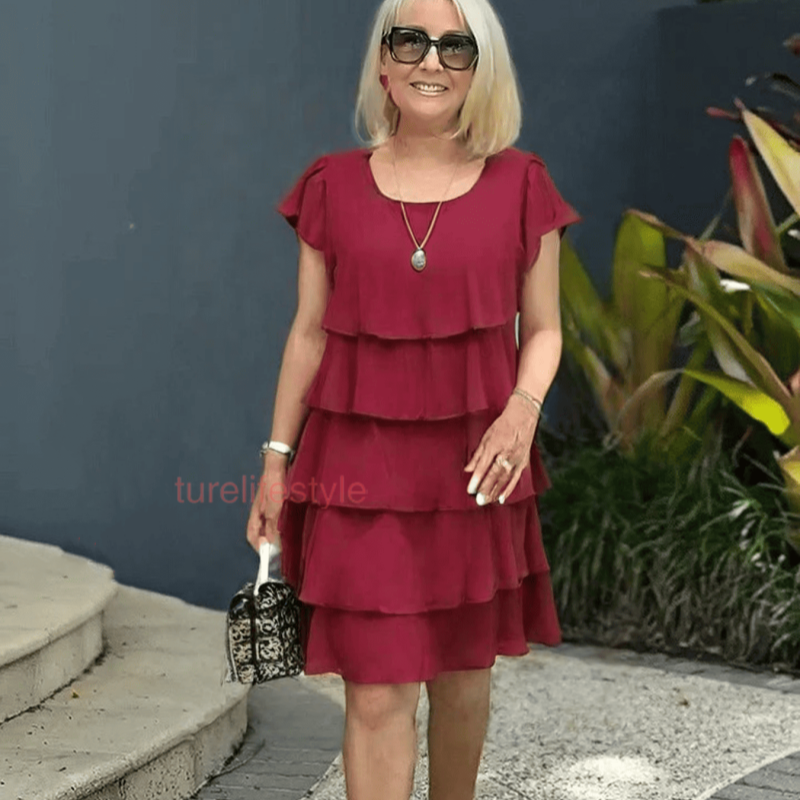 🔥Vestido casual para mujer con volantes-ES