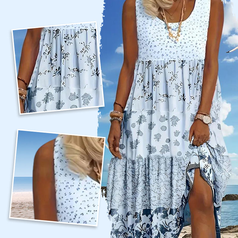 ✨👗 Boho stiliaus berankovė suknelė moterims-LT