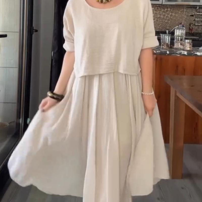 【S-5XL】👗Vienspalvis ilgas sijonas-LT
