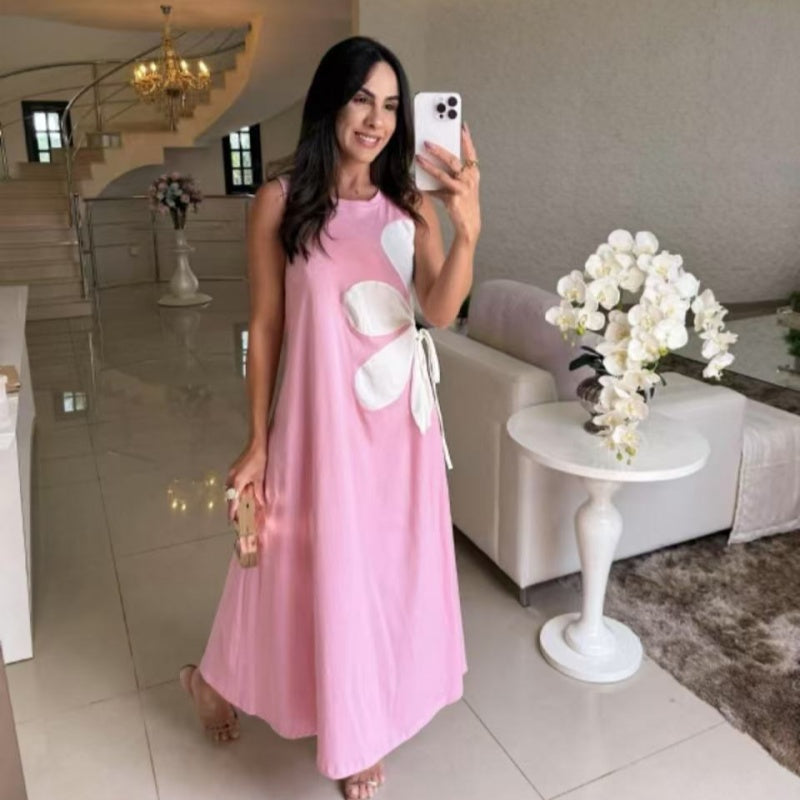 👗Vestido sin mangas de mujer con estampado floral 🌸-ES