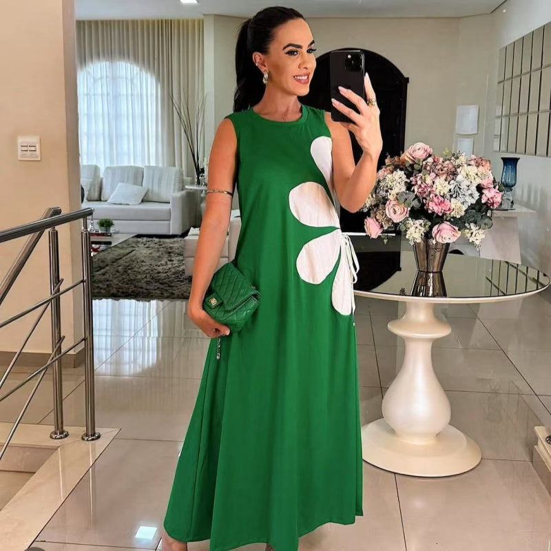 👗Vestido sin mangas de mujer con estampado floral 🌸-ES