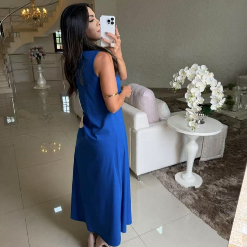 👗Vestido sin mangas de mujer con estampado floral 🌸-ES