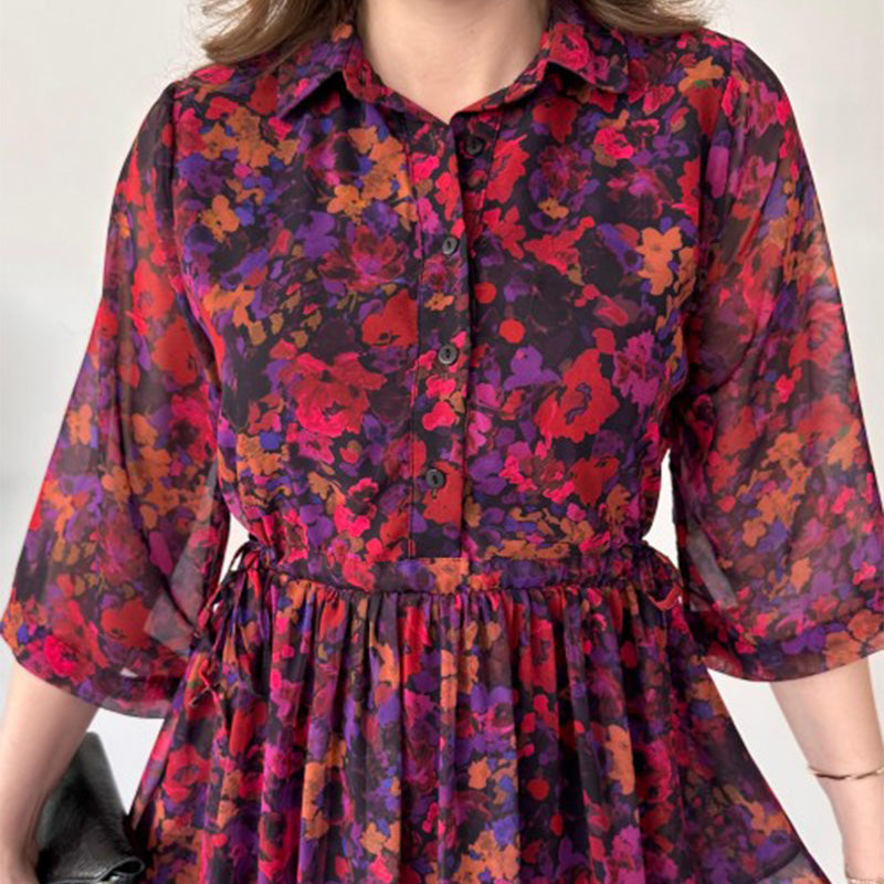 🌺Vestido largo relajante y elegante estampado para mujer-ES