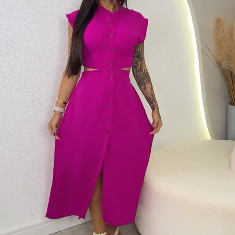 【S-2XL】👗Vestido elegante con abertura para mujer-ES