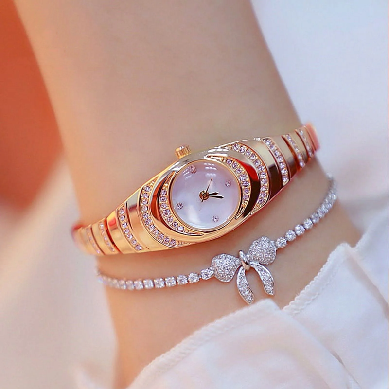 💎Ženska ura s kristalno zapestnico⌚-SI