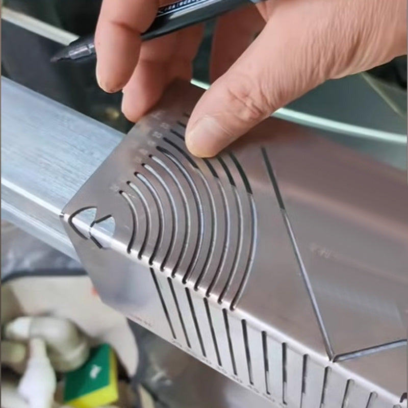 🔥Τετράγωνος χάρακας από ανοξείδωτο ατσάλι για σήμανση γωνιών 90°-GR