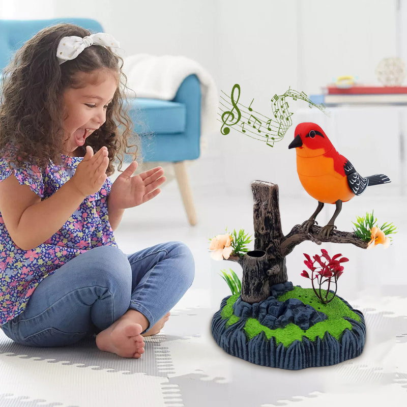 Juguete interactivo activado por voz con un pájaro que canta-ES