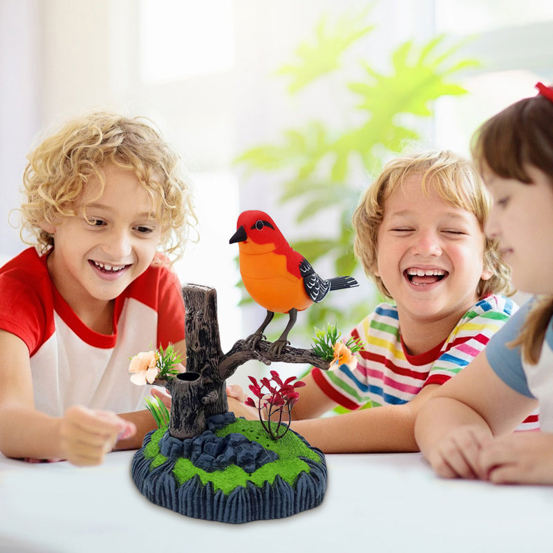 Juguete interactivo activado por voz con un pájaro que canta-ES