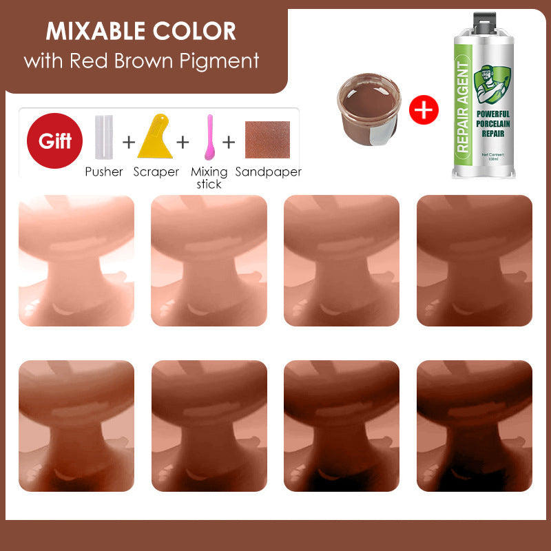 Potente kit de reparación de porcelana - Doble tubo-ES