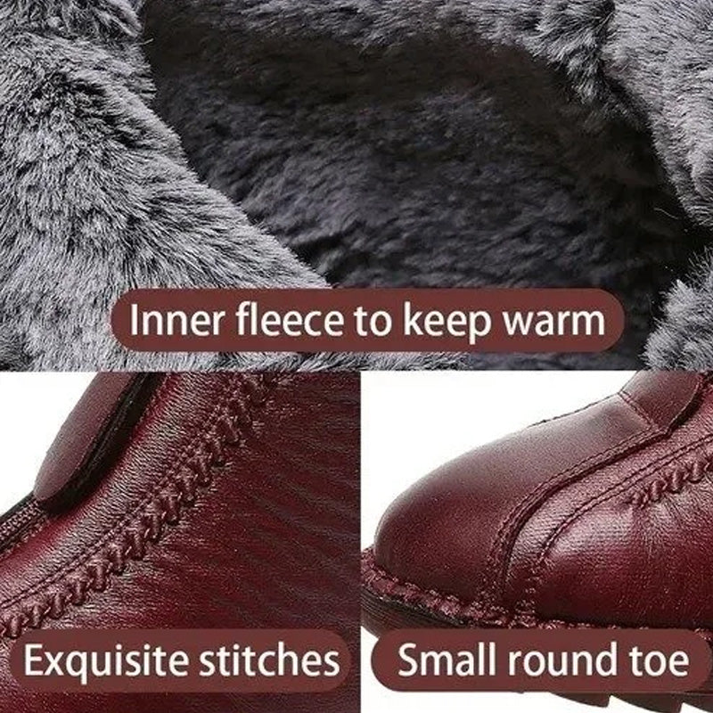 ❄️ Ženski zimski topli gležnjarji z zadrgo 👢💕-SI