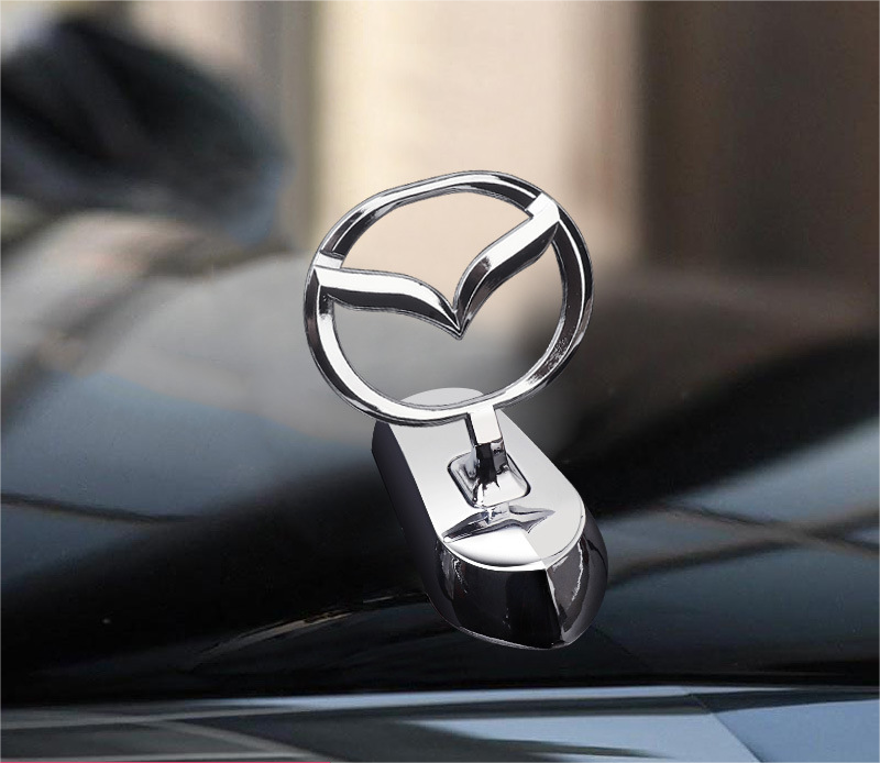 Decoración de modificación de coche con logotipo de capó-ES