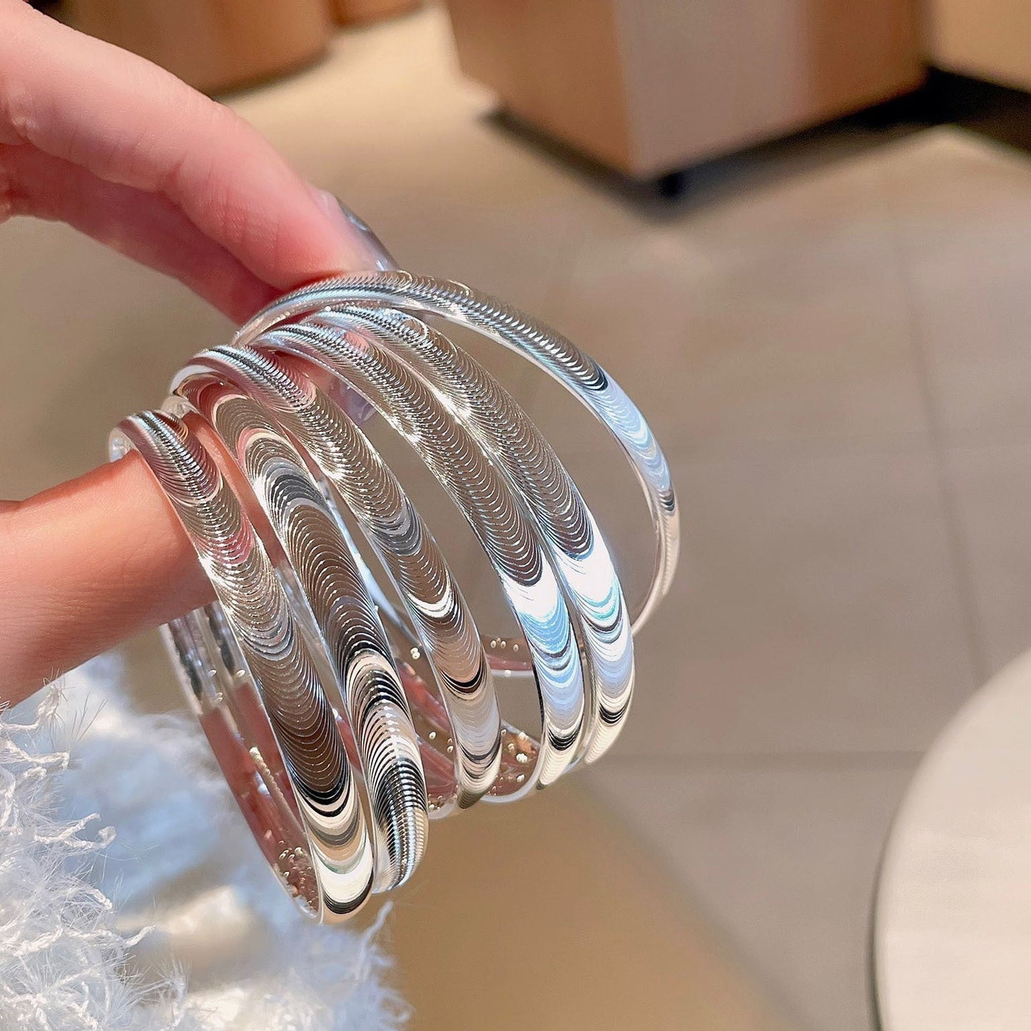 ✨🌙 Patrauk visų žvilgsnius – poliruoto katės akies akmens apyrankė 🌙✨-LT