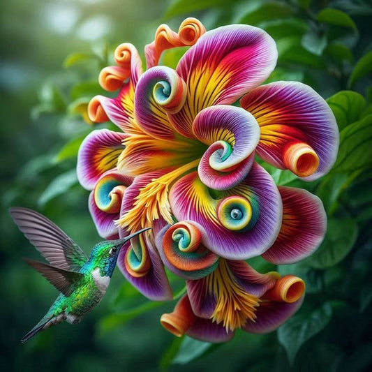 🌈Semena cveta mavrične spirale - redka roža-SI