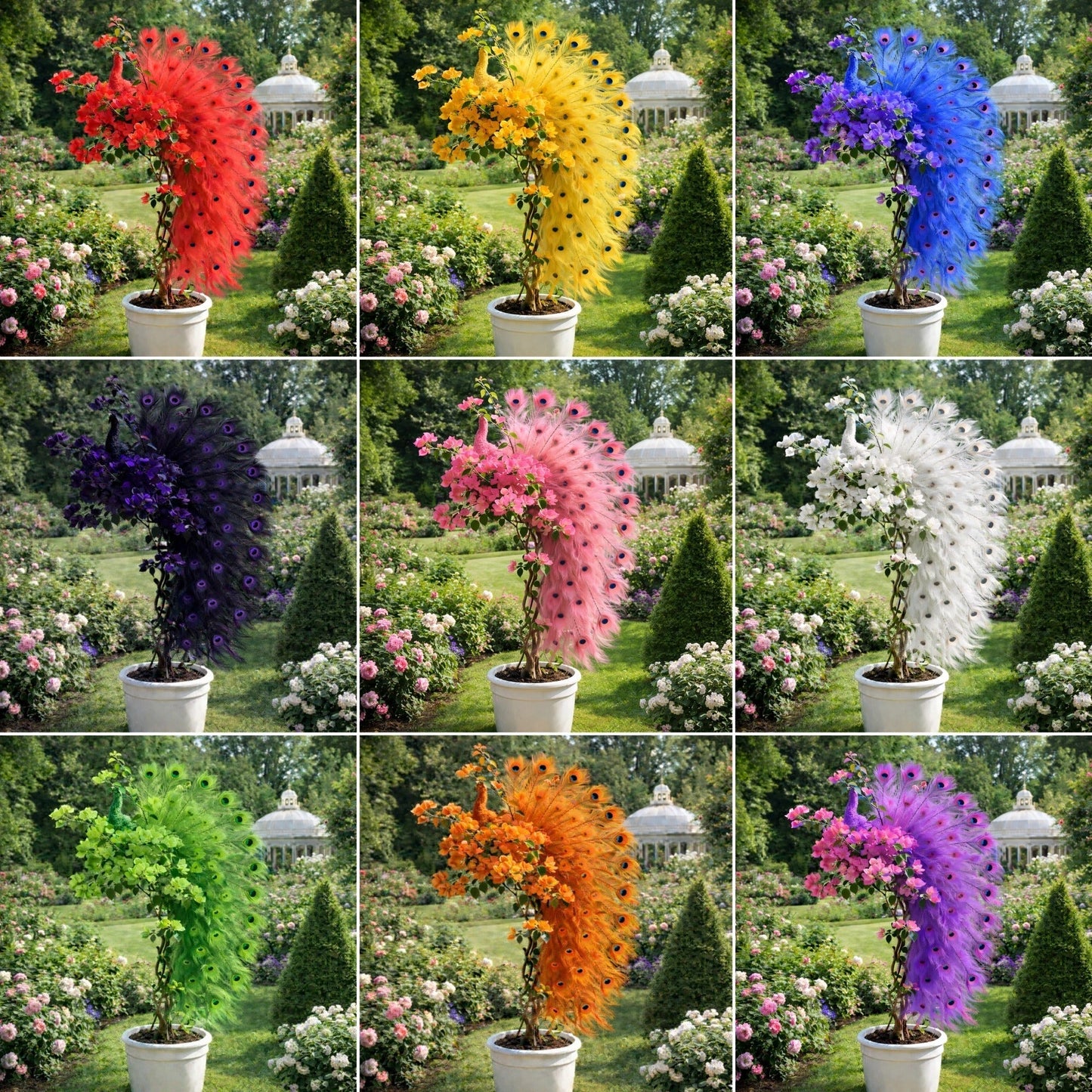 🦚Σπόροι Μπουκαμβίλιας Παγώνι – Ομορφύνετε τον κήπο σας με κομψά άνθη παγωνιού-GR