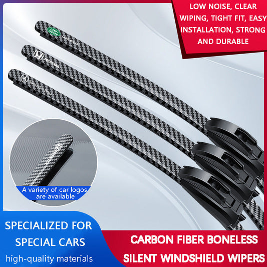 Limpiaparabrisas de fibra de carbono silenciosos y sin huesos-ES