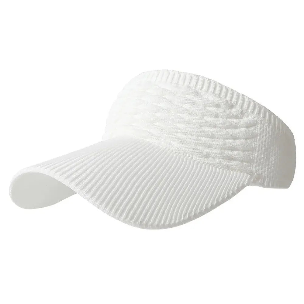 ☀️🧢 Skydelis su skylute aukštai uodegai – apsauga nuo UV spindulių, kvėpuojantis, skirtas lauko veiklai ir kasdieniam naudojimui-LT
