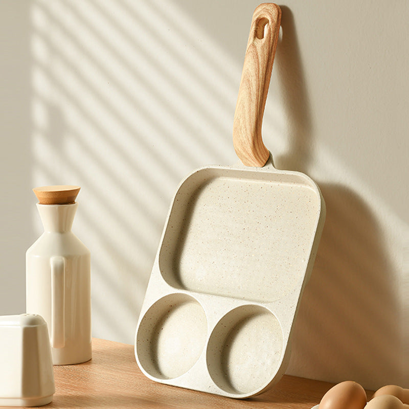 Sartén antiadherente 4 en 1: perfecta para huevos, tocino y hamburguesas.-ES