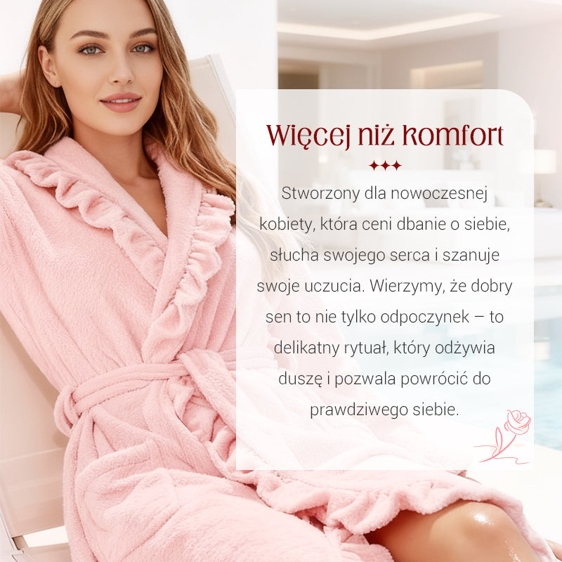 🧖 Minkštas ir purus chalatas - Odai draugiška medžiaga-LT