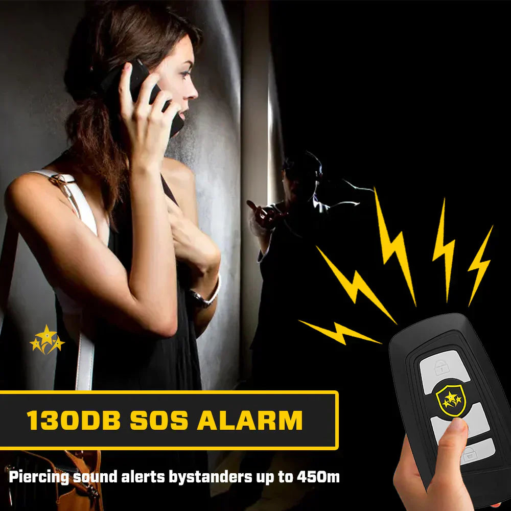 🔥⚡️ VOLTIC V77 3 en 1 llavero para coche con pistola eléctrica, linterna y alarma-ES