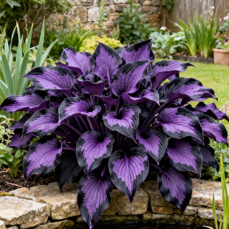 💥Oferta especial 2025 🌌Semillas de Hosta Midnight Purple Heart, una planta perenne que ama la sombra para el jardín-ES