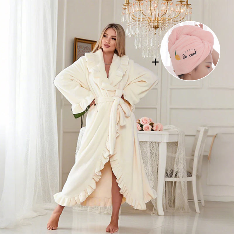 🧖 Minkštas ir purus chalatas - Odai draugiška medžiaga-LT