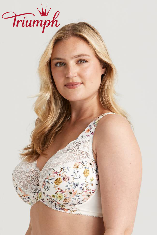 Sujetador Triumph® de 3 piezas💖 en encaje con bordado floral-ES