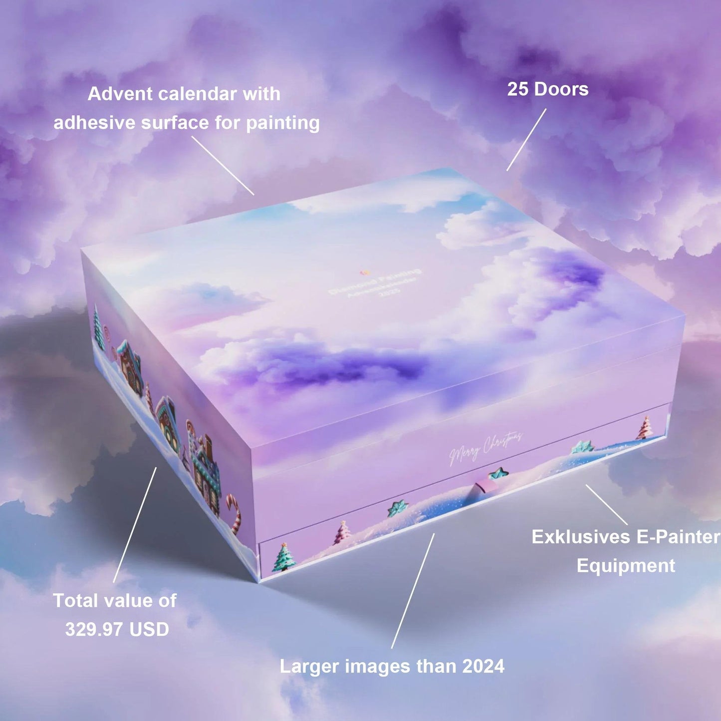 💎Calendario de Adviento de Pintura de Diamantes XXL 2025-ES