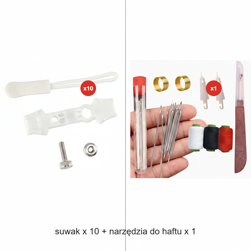 💥 Pirkite daugiau, gaukite daugiau nemokamai! 🔧 Universalus užtrauktukų taisymo rinkinys-LT