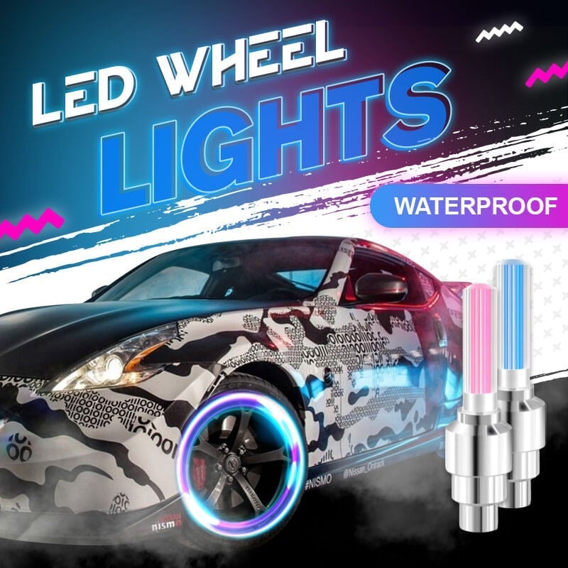 🌈 💡 Αδιάβροχα φώτα LED για τροχούς 【✨ 1+3 Δωρεάν】-GR