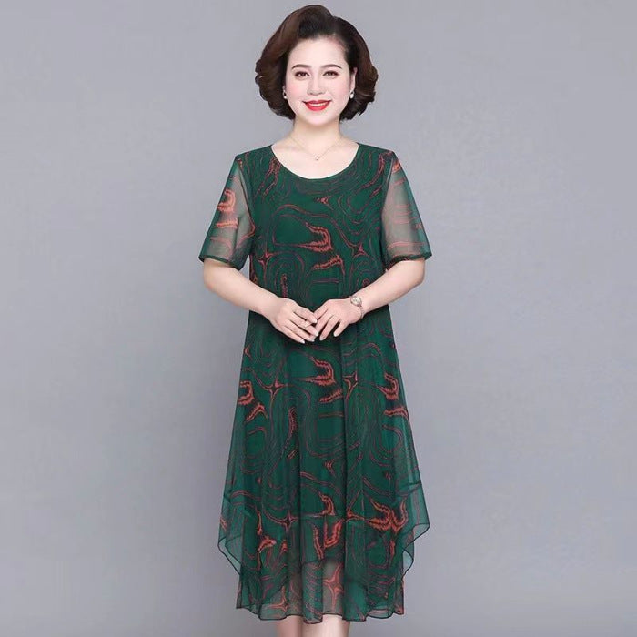 🌺Vestidos elegantes y sueltos de gasa en tallas grandes-ES